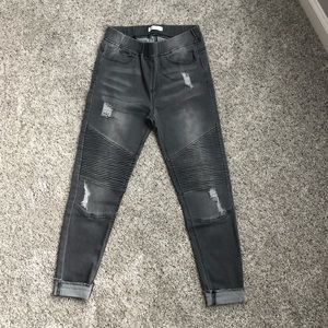 Grace & Lace moto jegging. Size M.